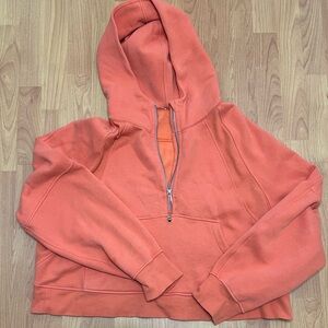 Lululemon half zip scuba CORAL